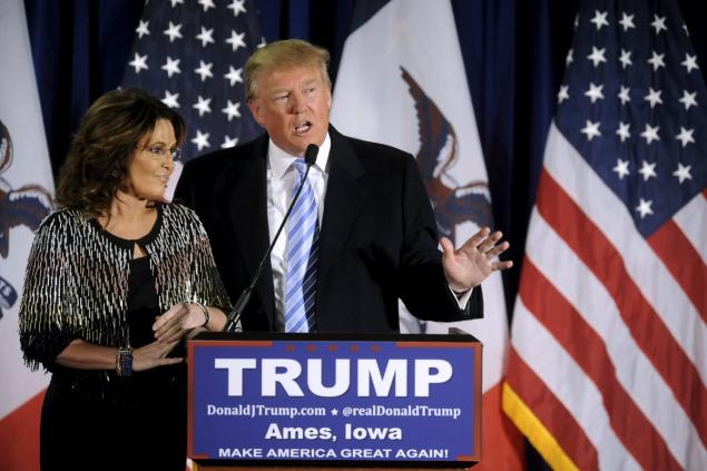 Donald Trump said he doesn't think Sarah Palin would want to be Vice President but he wouldn’t rule it out