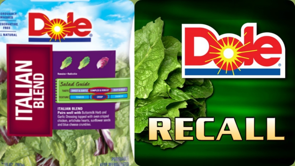 Dole Food Company recalls prepackaged salads after listeria death 12 others ill