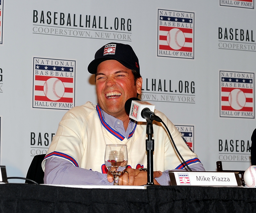 01/07/16 hall of fame presser at the NYAC nyc ny mike piazza addresses the media this afternoon