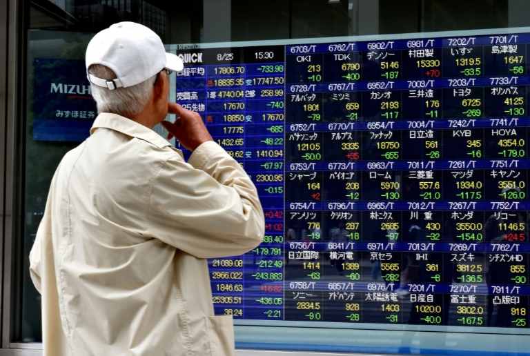 AFP  File  Yoshikazu TsunoA fall in oil prices after Iran sanctions were lifted meant most Asian equities were down Monday with energy firms among the biggest losers