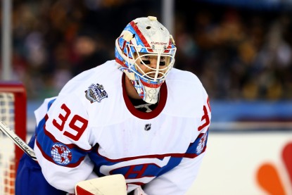 Mike Condon stopped 27 of the 28 shots he faced in the Canadiens Winter Classic win over the Bruins