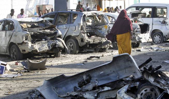 Blasts, hostage situation reported in Somali capital