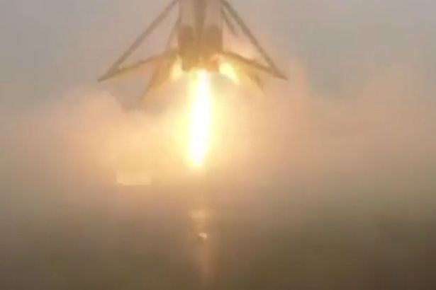 SpaceX rocket blows