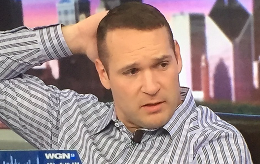 Bald man Jay Glazer disapproves of Brian Urlacher's new hair