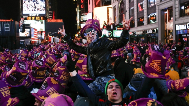 New Year's Eve revelers pack NYC's Times Square under tight security