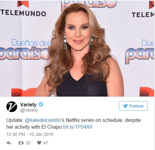 Mexican actress Kate del Castillo hikes profile with the 'El Chapo&#39 affair