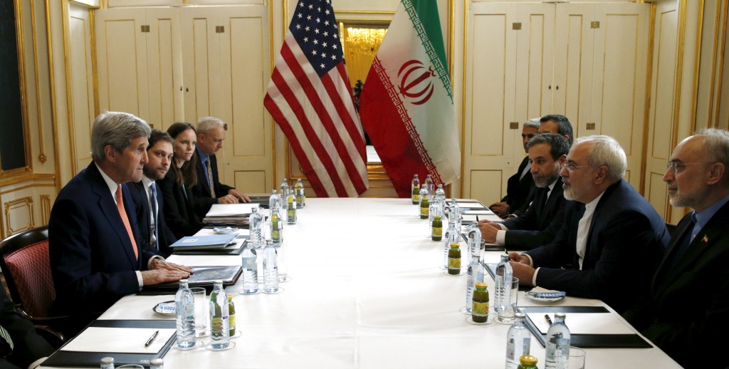 U.S. Secretary of State John Kerry meets with Iranian Foreign Minister Mohammad Javad Zarif on Jan. 16 2016 in Vienna to go over details of a nuclear deal. Recent diplomatic measures show relations are warming between the longtime foes even as criti