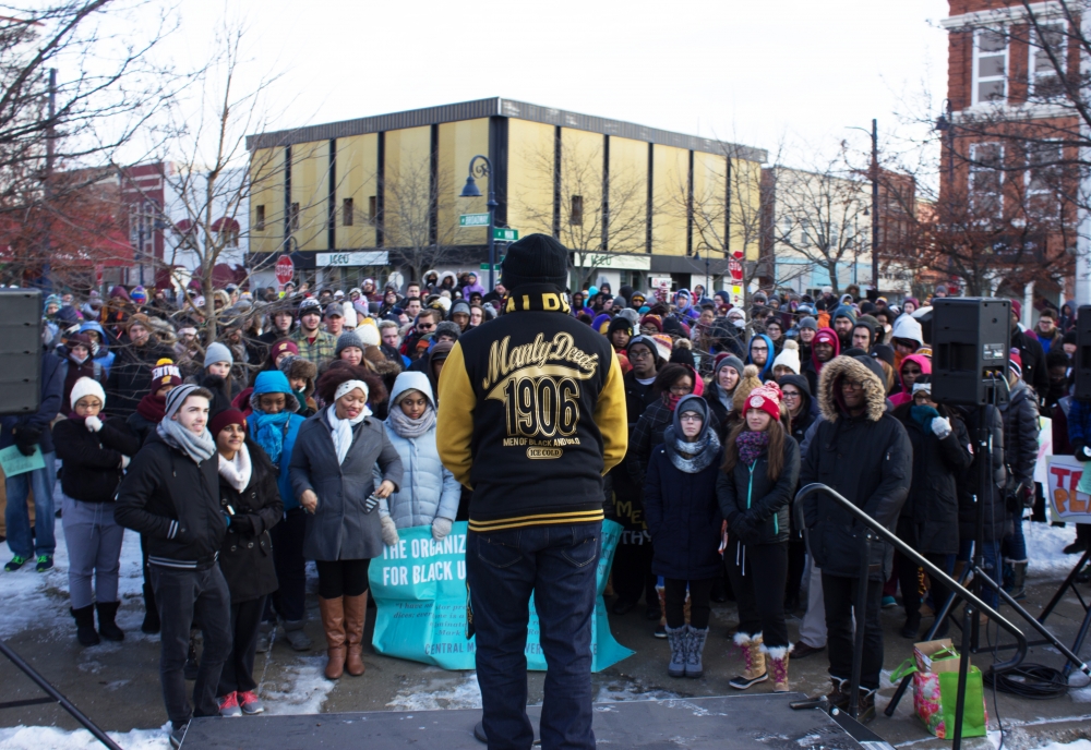 Marching to remember Dr. Martin Luther King Jr.