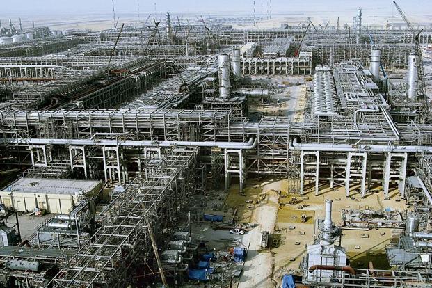 Khurais oil facility in Saudi Arabia. Saudi Arabia is competing for market share amid a global supply glut that cut prices 35% last year