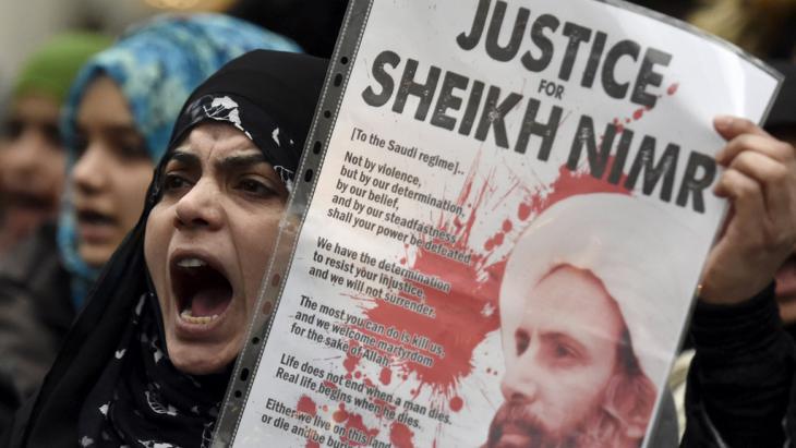 Protests agains the execution of Nimr al Nimr in Saudi Arabia