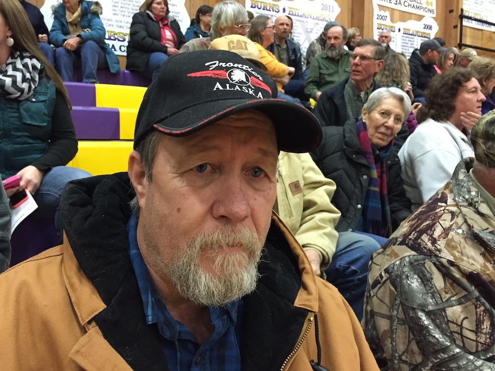 John Mc Lean and more than 300 people showed up for a community meeting in Burns Oregon Monday night to discuss the occupation of the Malheur National Wildlife Refuge by an armed group