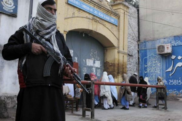 Security guards stand alert around schools and colleges