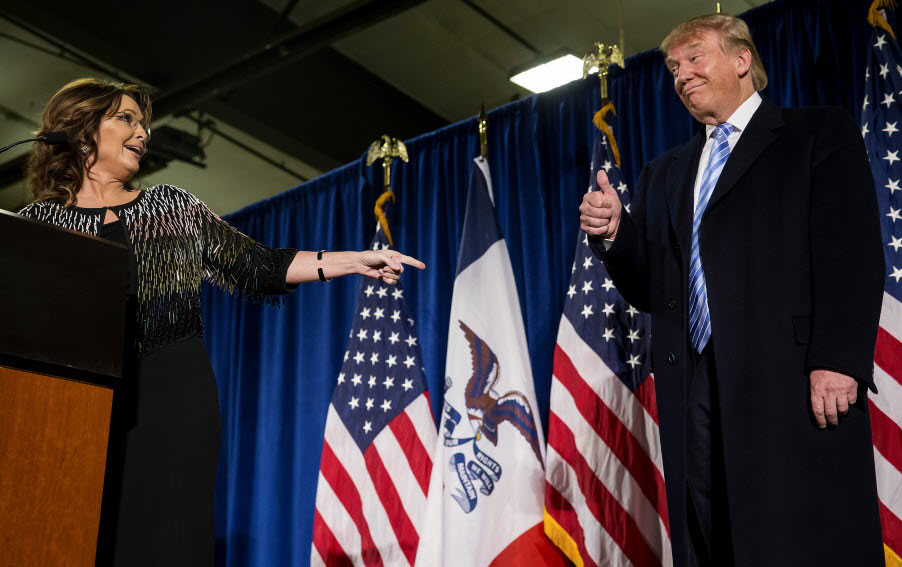 Sarah Palin jumps into 2016 race, endorses Donald Trump