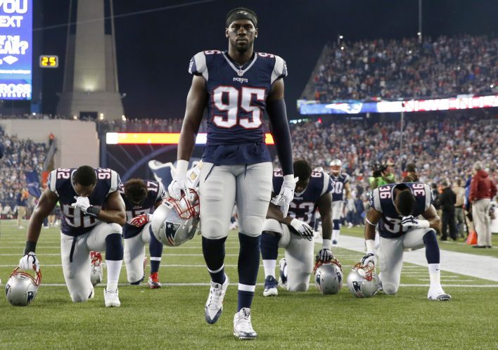 Patriots defensive end Chandler Jones was admitted to a hospital on Sunday and released the same day after he showed up at a police station that morning. “It was quite evident that Mr. Jones was desperately seeking our assistance and he had certain