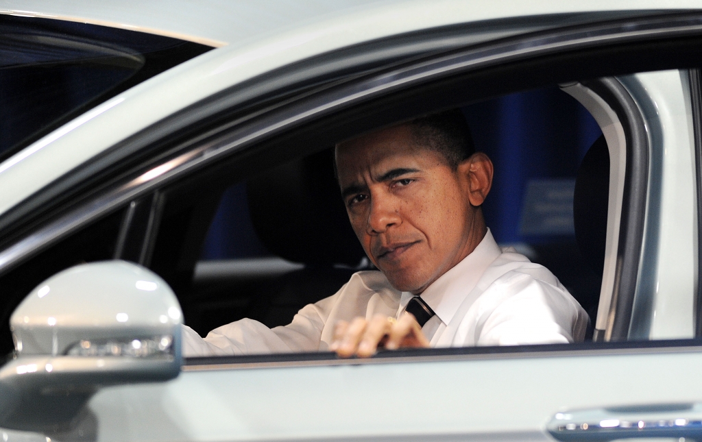 President Obama Visits The DC Auto Show