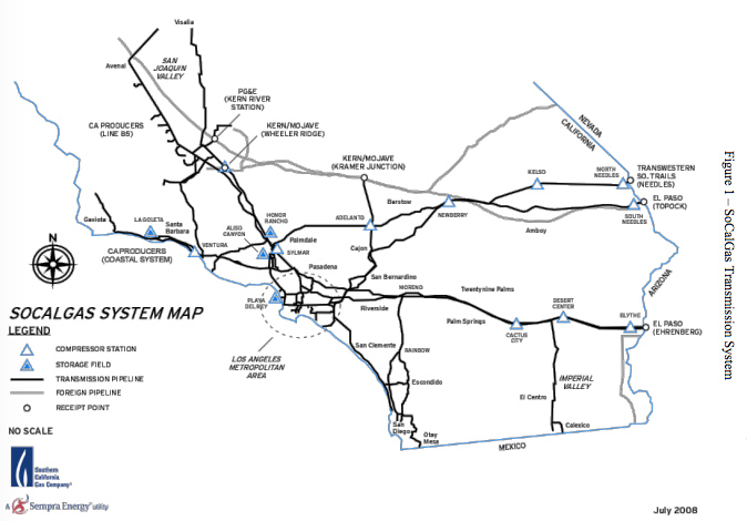 SoCalGas Natural Gas Storage Facilities