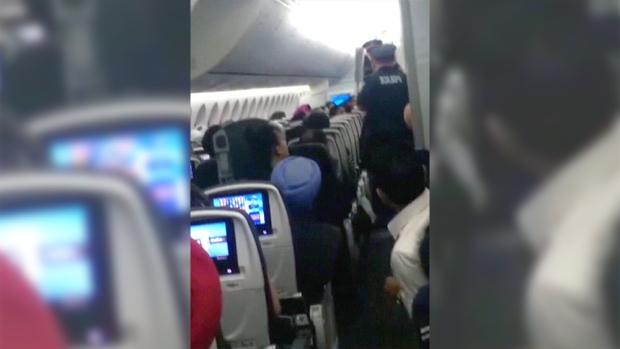 Unruly passenger on Air Canada flight