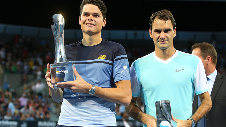 Raonic claimed the title after a straight sets win over Roger Federer