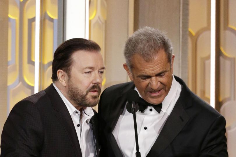 Ricky Gervais Mel Gibson Golden Globes