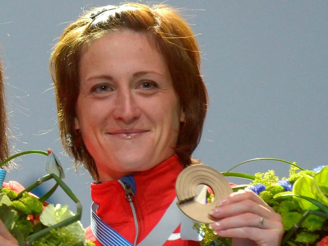 Russia's Irina Maracheva during the Athletics European Championships in Helsinki Finland