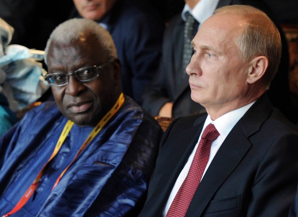 Lamine Diack Vladimir Putin