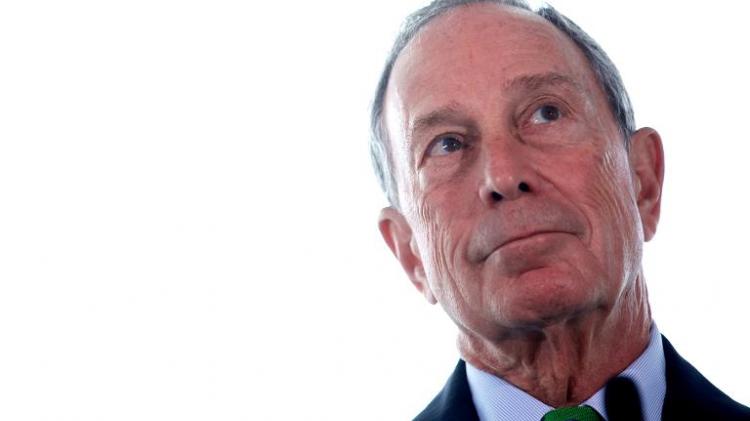 Michael Bloomberg former mayor of New York,at a press conference