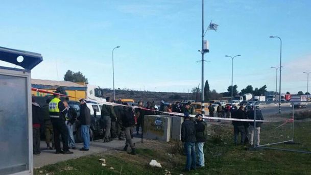 Scene of stabbing at Gush Etzion