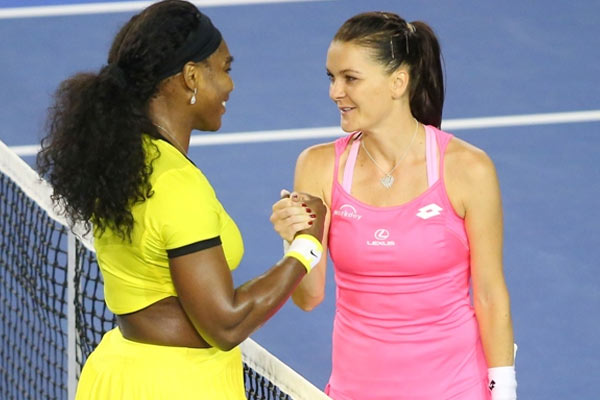 Pics Serena surges past Radwanska and into 26th Slam final