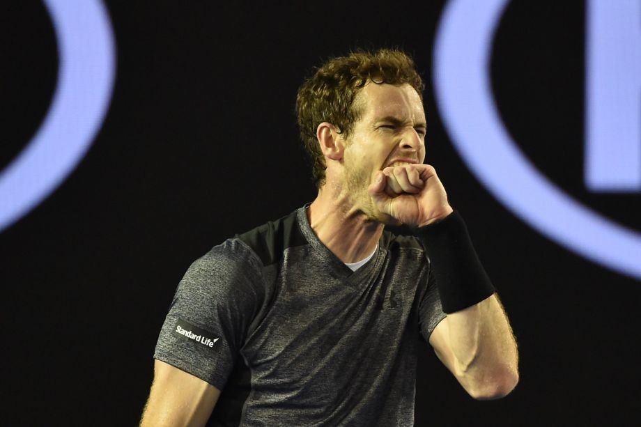 Andy Murray whose wife is about to give birth and whose father-in-law collapsed Saturday defeated Bernard Tomic