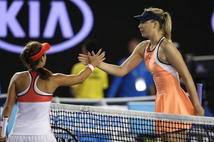 Australian Open Maria Sharapova Sees Off Lauren Davis In Three Sets