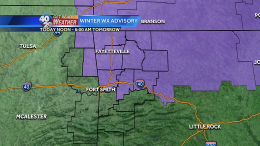 Shelby County under Winter Weather Advisory