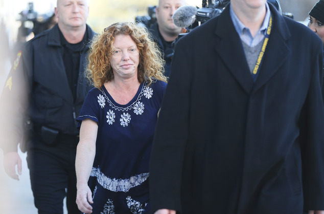 Tonya Couch center the mother of a Texas teen who used an'affluenza defense in a drunken wreck leaves Tarrant County Jail Tuesday Jan. 12 2016 in Fo