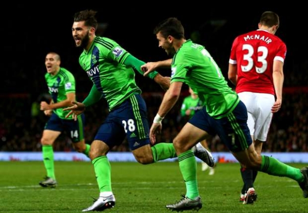 Southampton Striker Charlie Austin Celebrates his goal