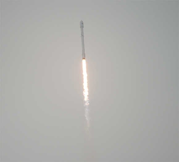 The SpaceX Falcon 9 rocket launches with the Jason-3 spacecraft Sunday Jan. 17 2016 from Space Launch Complex 4 East at Vandenberg Air Force Base in California. Jason-3 an international mission led by the National Oceanic and Atmospheric Administratio