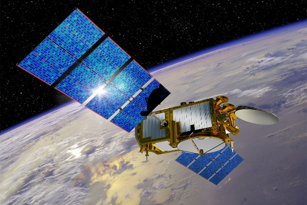 This undated artist rendering provided by NASA shows the Jason-3 satellite. The latest in a series of U.S.-European satellites designed to detect ocean events like El Nino is scheduled for launch Sunday Jan. 17 from California