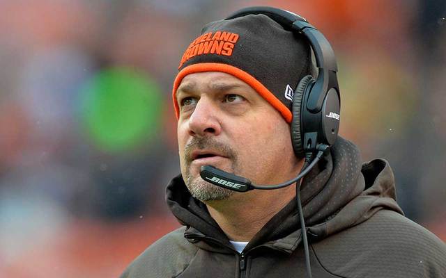 ASSOCIATED PRESS           Cleveland Browns head coach Mike Pettine watches during the first half of an NFL football game against the Pittsburgh Steelers today in Cleveland