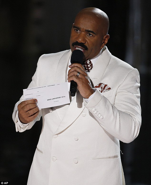 Hee hee Steve Harvey was dragged through the mud after he named the wrong winner at the Miss Universe contest. But on Christmas Day the comedian was making light of the gaffe. The 58-year-old TV icon shared a tweet that read'Merry Easter y'all