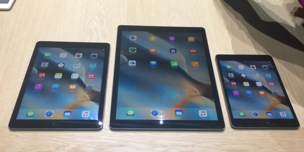 Steve Kovach  Tech Insider From left to right iPad Air 2 iPad Pro iPad Mini 3