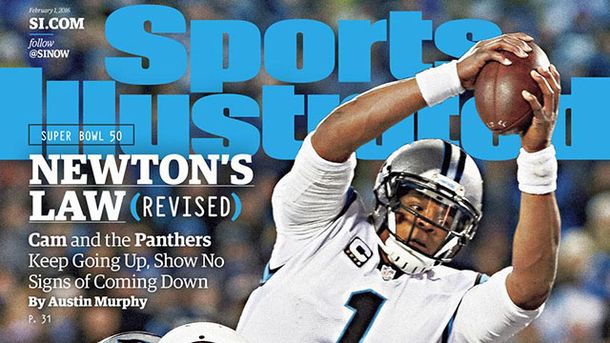 Cam Newton on SI cover