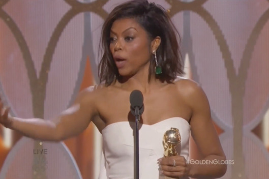 The Golden Globes tried to play Taraji P. Henson off the stage. She told them to wait.