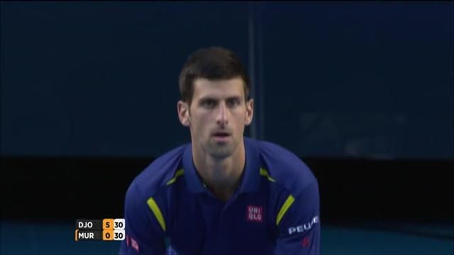 Djokovic thunders backhand winner past Murray