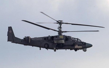 The Ka-52 is an attack helicopter. AP file