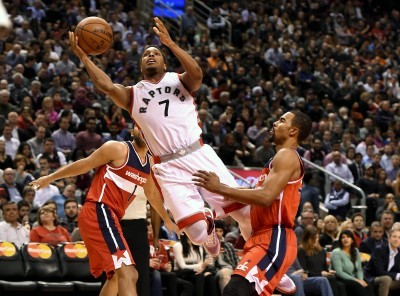 The Raptors Kyle Lowry had his way with the Wizards on Tuesday with a game-high 29 points and five three-pointers