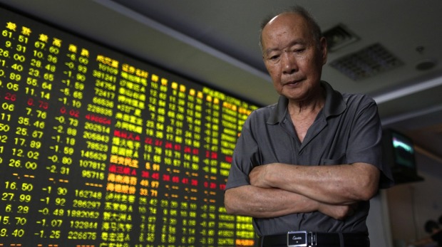 The Shanghai Composite Index sank as much as 2.8 per cent falling more than 20 per cent from its December high