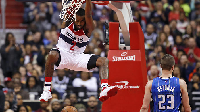 The Washington Wizards have beaten the Orlando Magic in their NBA clash