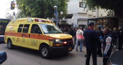 The scene of the Jan. 1 deadly shooting attack at a pub in Tel Aviv. Credit Magen David Adom via Twitter