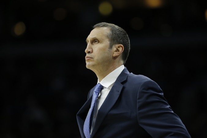 Cleveland Cavaliers David Blatt in action during an NBA basketball game against the Philadelphia 76ers Sunday Jan. 10 2016 in Philadelphia