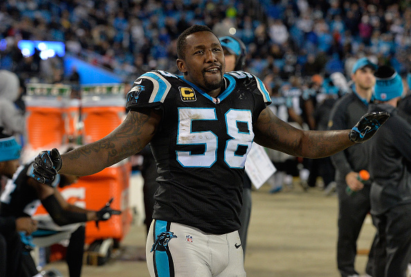 Carolina Panthers linebacker Thomas Davis