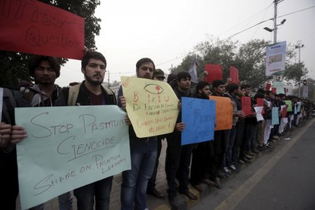 Thomson Reuters Students take part in a protest in Lahore against the militant attack on the Bacha Khan University in Charsadda