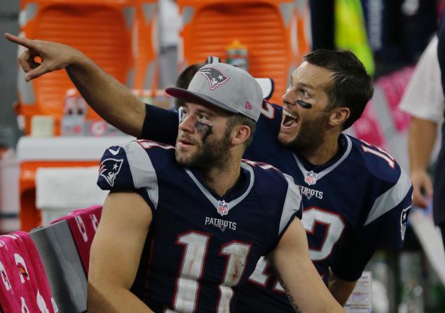 Patriots teammates Tom Brady and Julian Edelman have some friendly Facebook banter